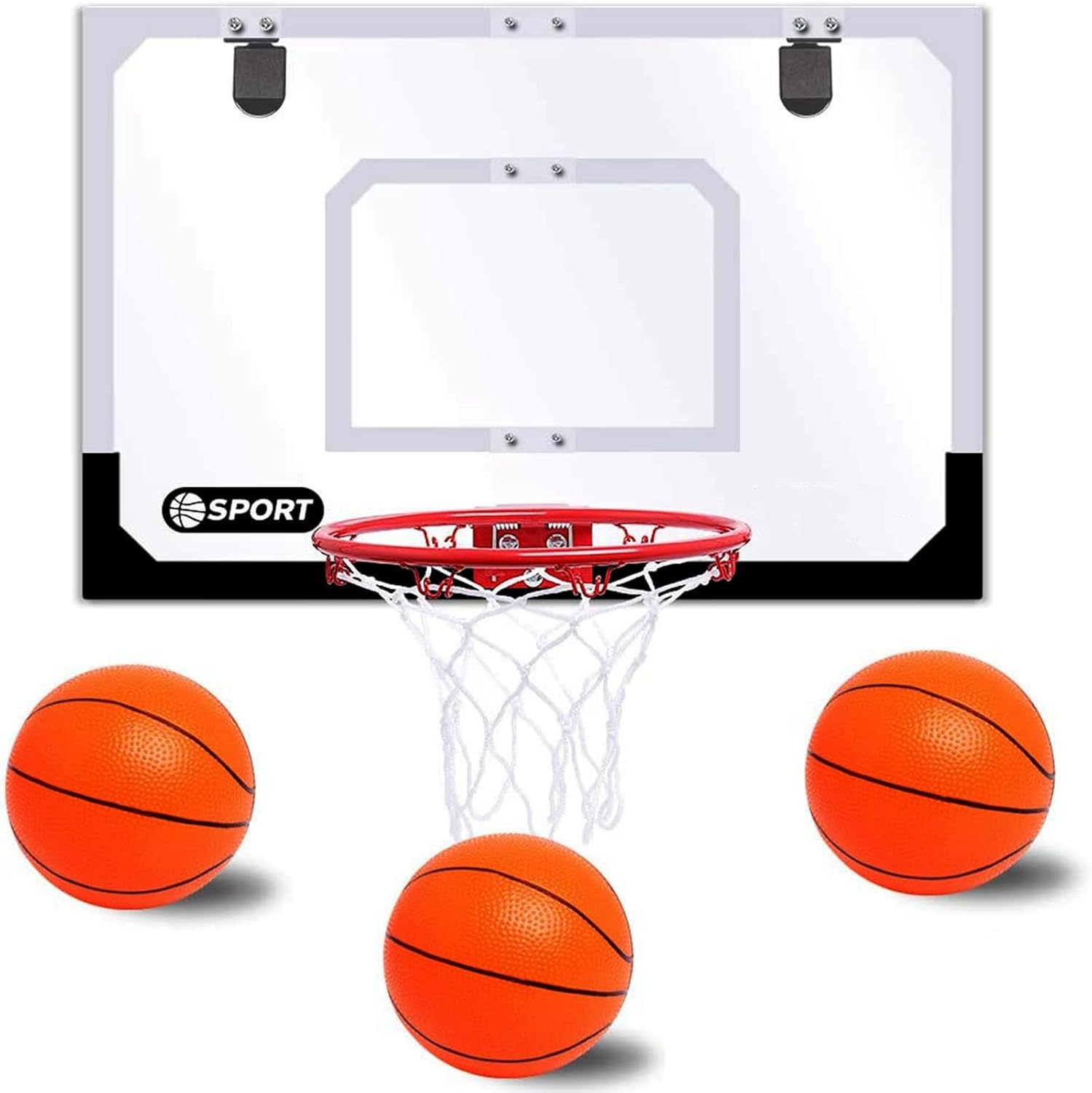 Upgrade Basketball Hoop Set for Kids - Extra Large 24x16 Pro