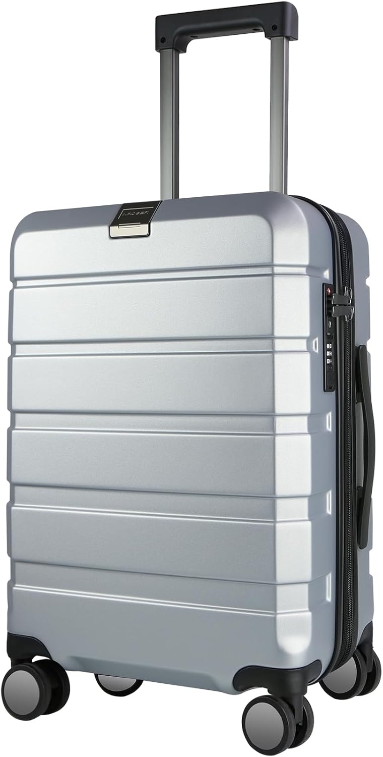 KROSER Hardside Expandable Carry On Luggage with USB Port