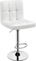 Yaheetech Bar Stools PU Leather Adjustable Swivel Barstools - Cozy