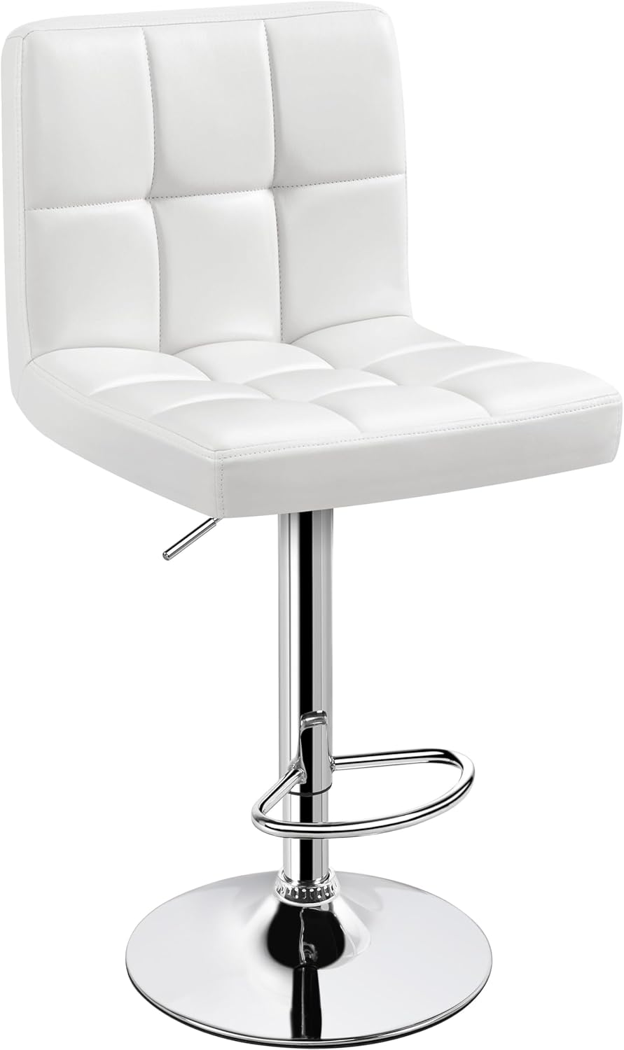Yaheetech Adjustable Swivel Bar Stools for Kitchen Comfort
