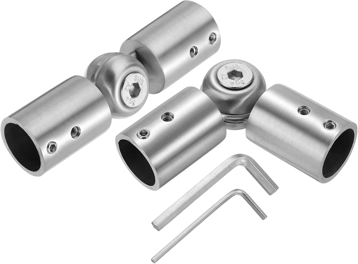 2pcs Corner Curtain Rod Connector Set - Easy Bay Window Installation