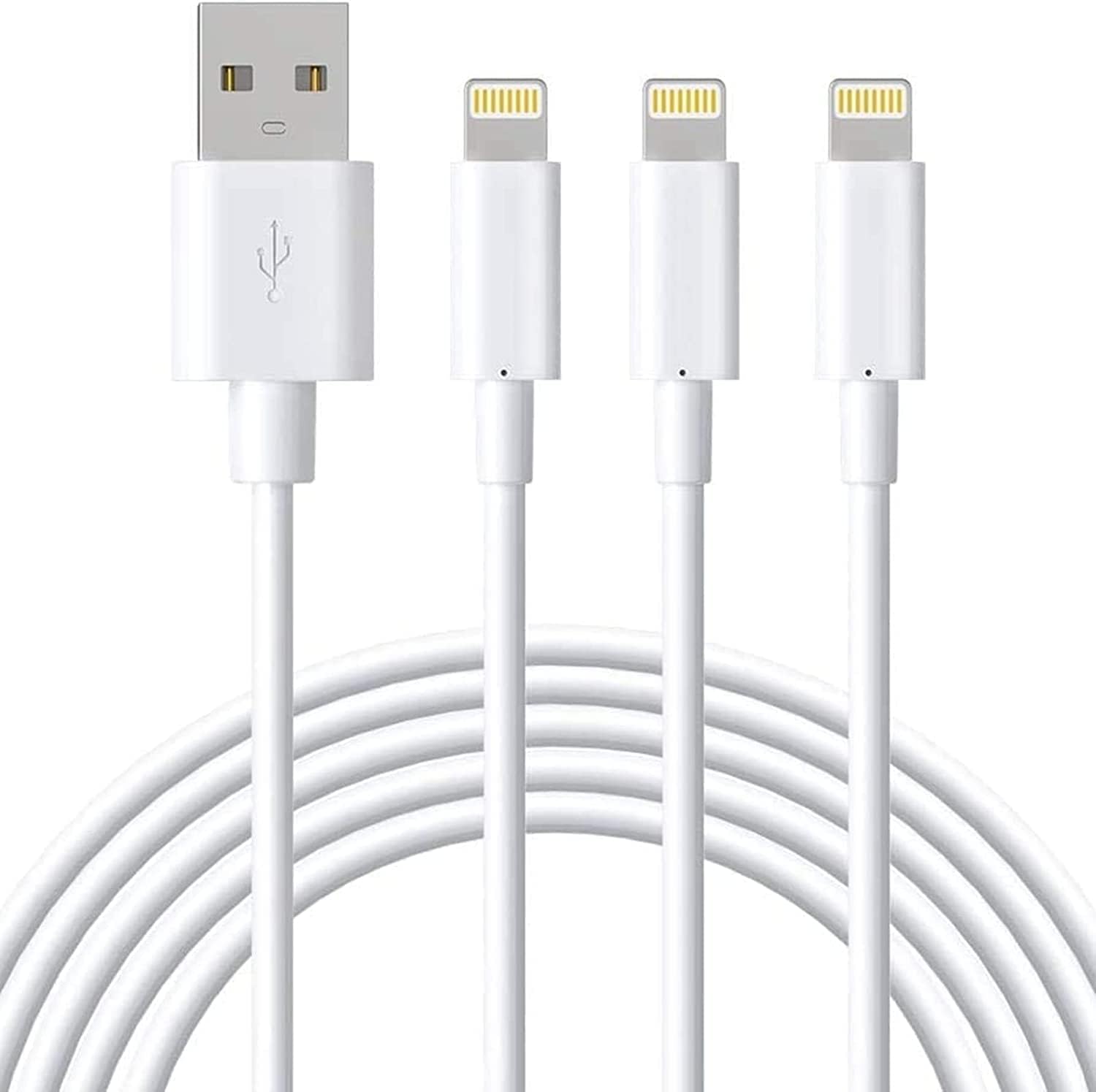 Fast Charge 3Pack 6FT MFi Certified Lightning Cable