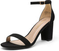 Women's Chunk Low Heel Pump Sandals 3in Lift - Stable Comfort