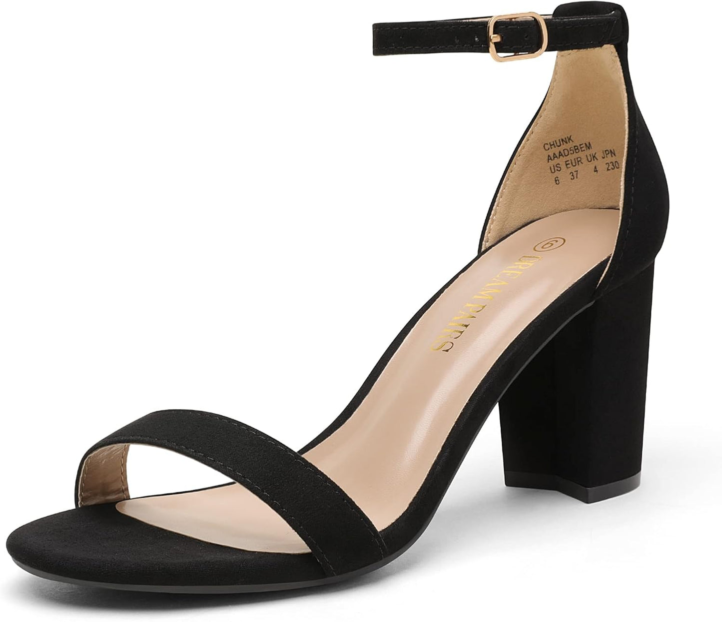 DREAM PAIRS Women's Chunk Low Heel Pump Sandals for Every Occasion