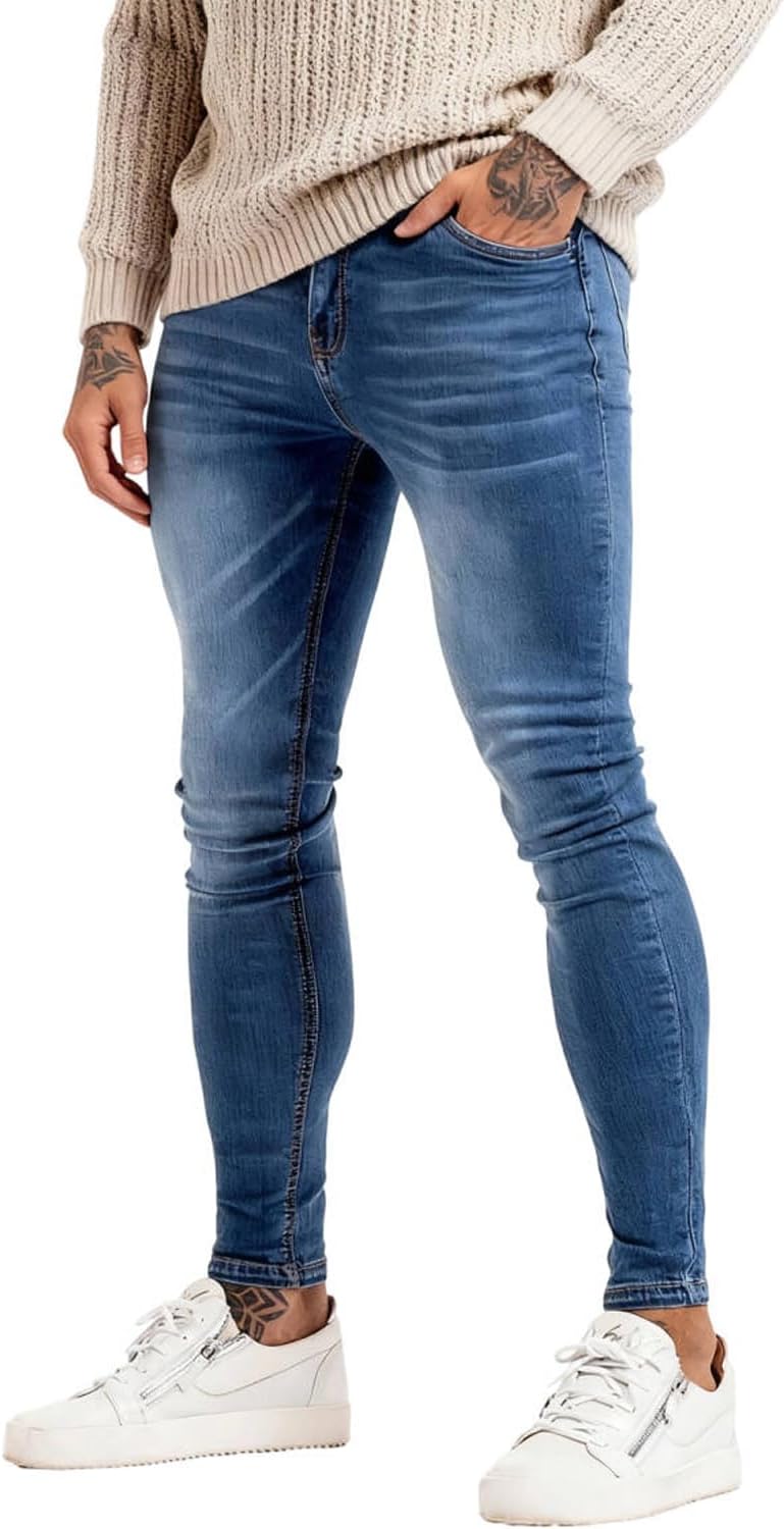 GINGTTO Men's Ripped Jeans for Ultimate Comfort and Style