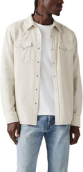 Levi's Men's Classic Western Shirt for Men - Distressed Denim Style
