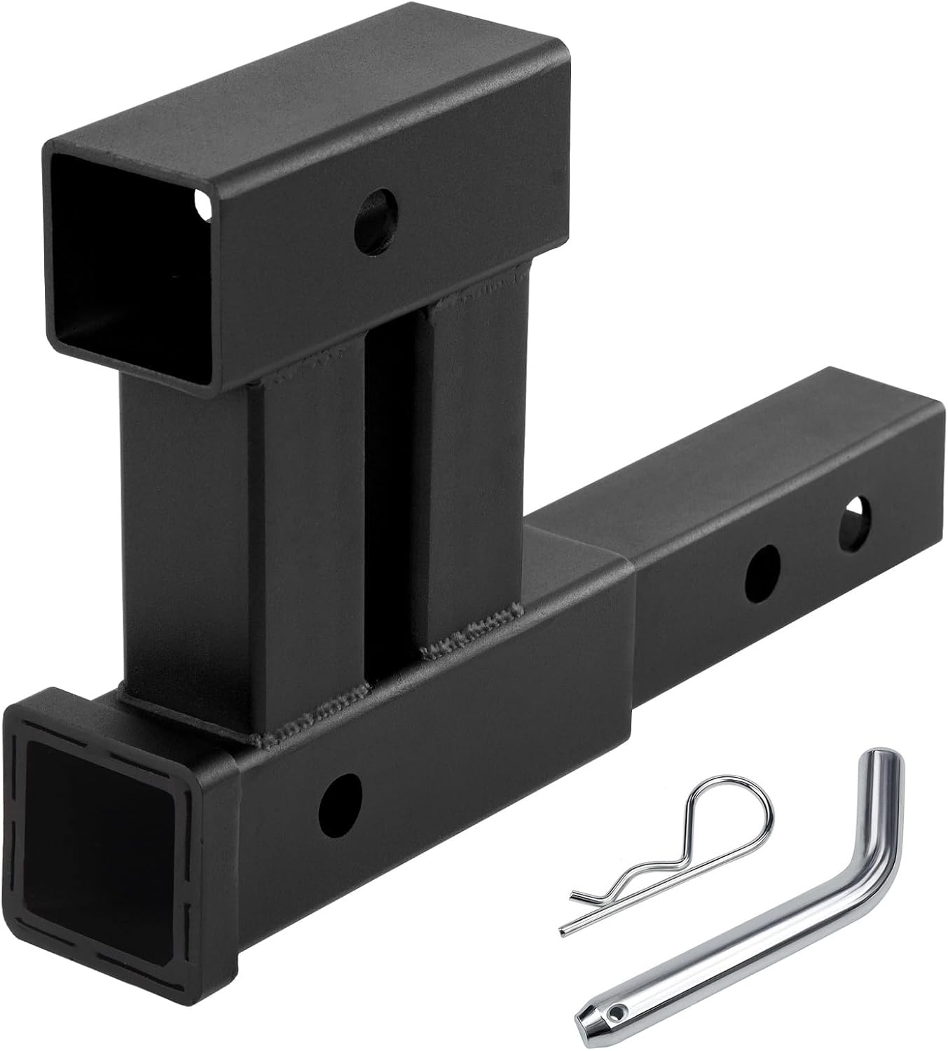 4000lbs Dual Hitch Extension Receiver for 2 Inch Trailer Use