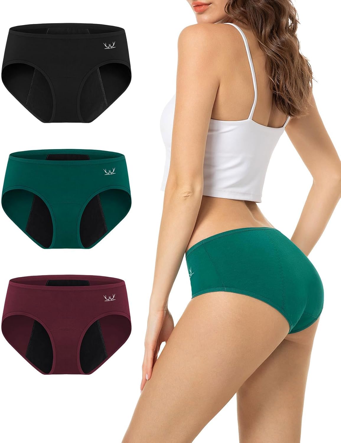 TANSTC Period Underwear for Women Heavy Flow Leakproof Comfort