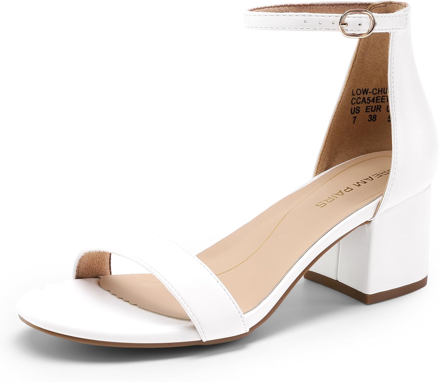 DREAM PAIRS Womens Low-Chunk Low Heel Pump Sandal Review