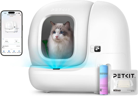 Smart Self-Cleaning Cat Litter Box - WiFi Enabled