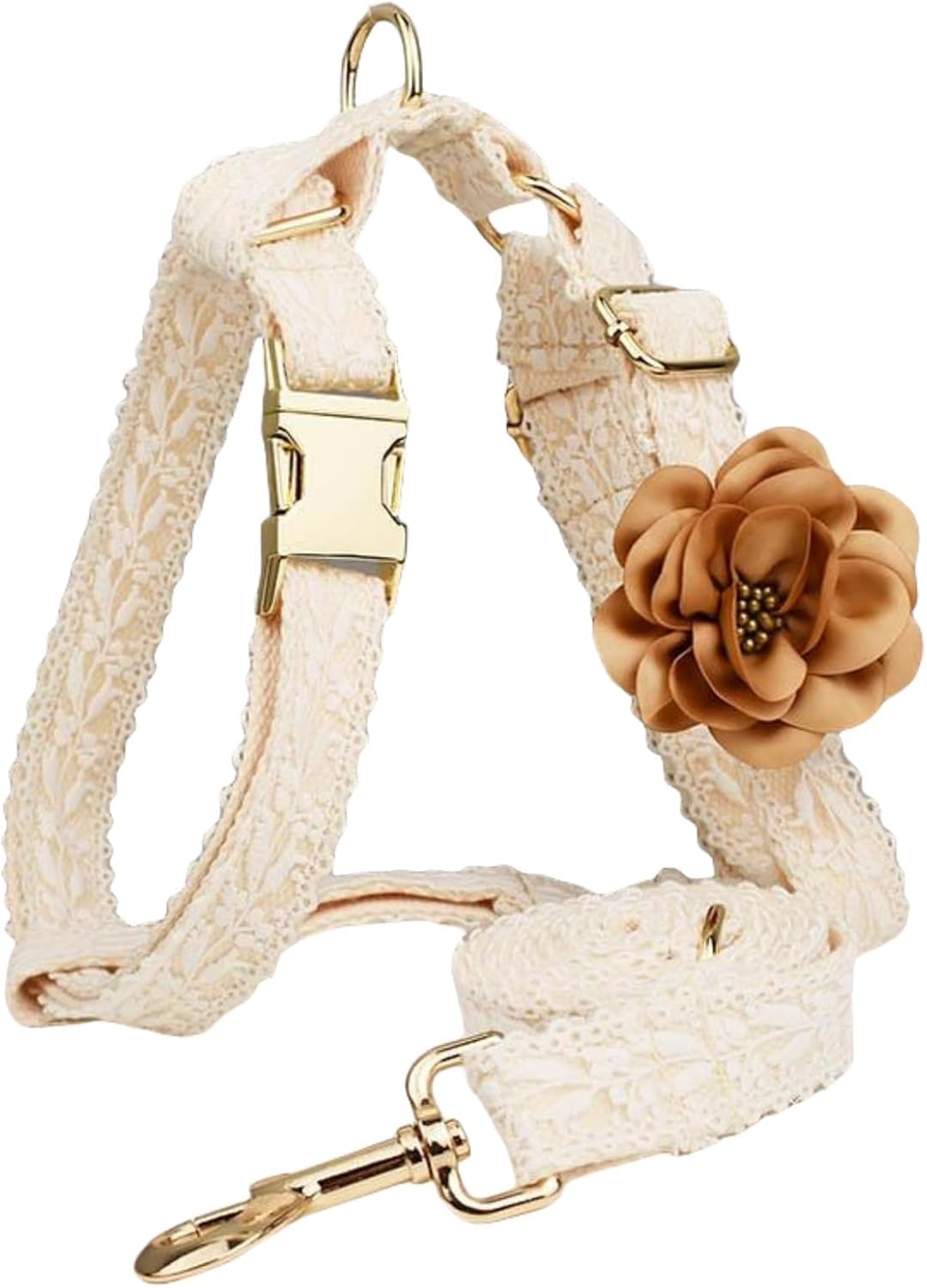 Dog Harness and Leash Set for Stylish Weddings and Birthdays