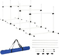 Dog Agility 4 Piece Bar Jump Set - Adjustable Heights, Carry Bag