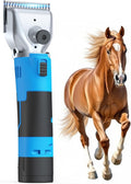 Cordless Horse Clippers - Professional Grooming Kit with 2 Batteries