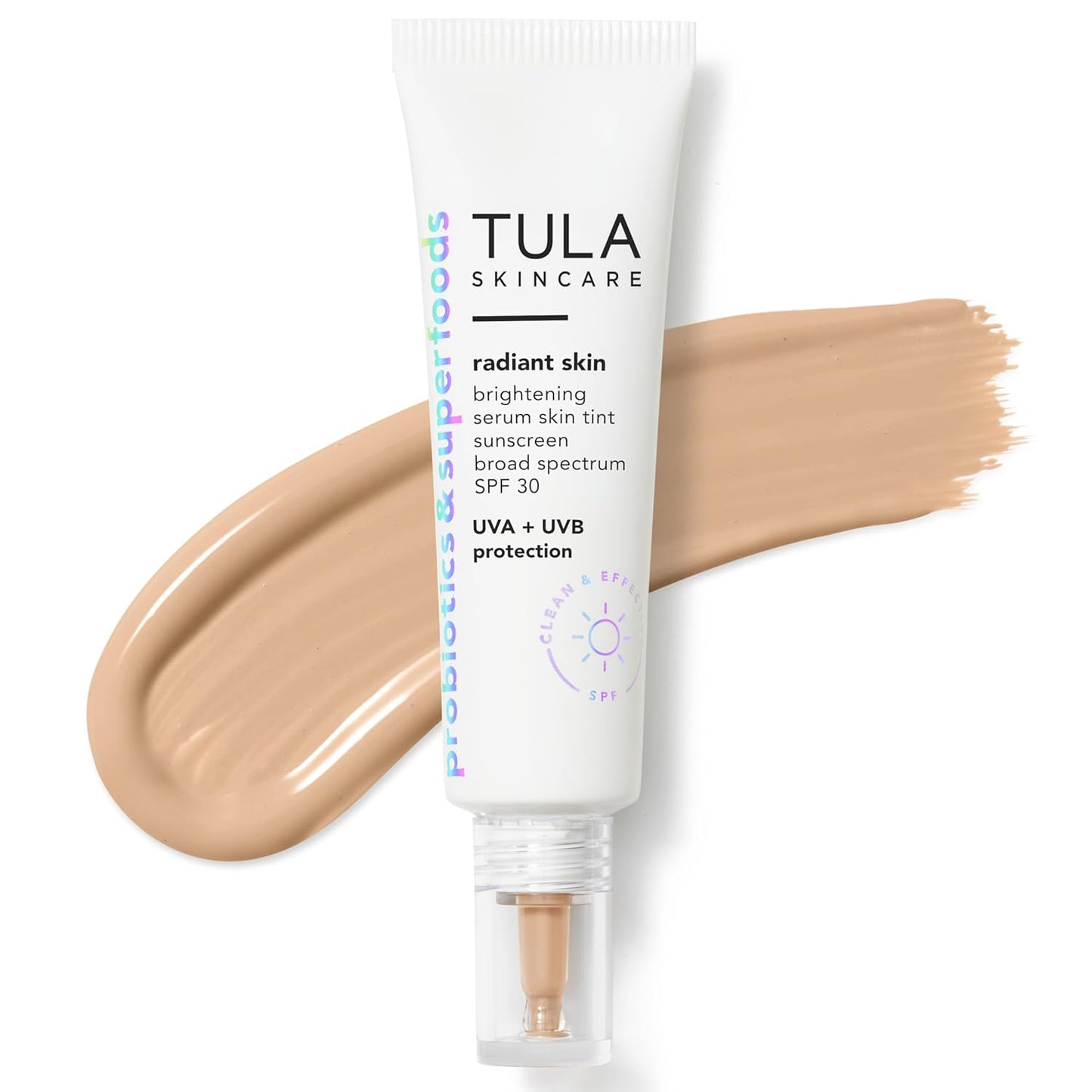 TULA Skin Care Radiant Skin Brightening Serum Tint SPF 30