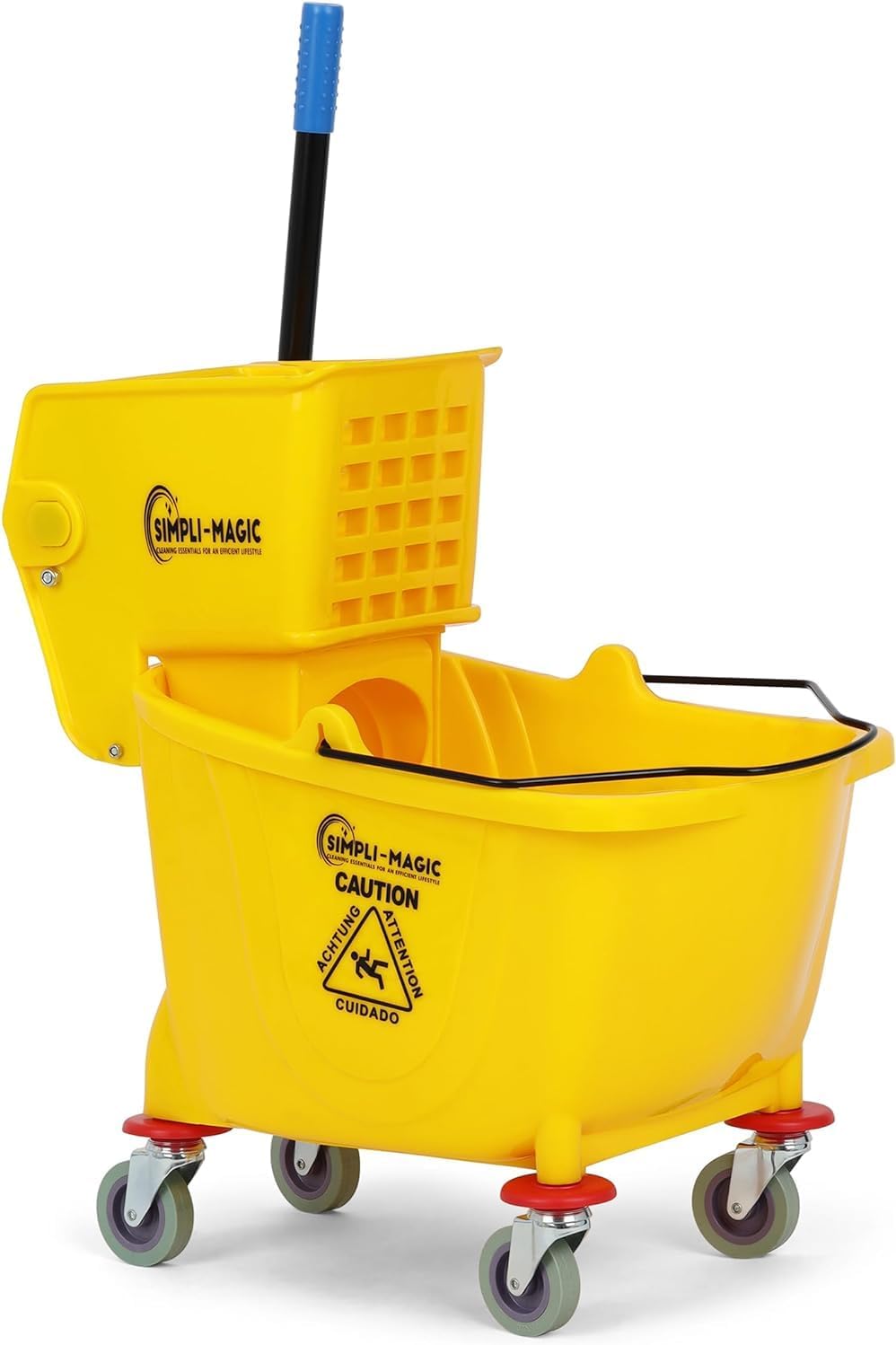 Commercial Mop Bucket with Side Press Wringer for Efficient Cleaning