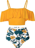 High Waisted Flounce Bikini Set - Tummy Control Off (Style BKSY)