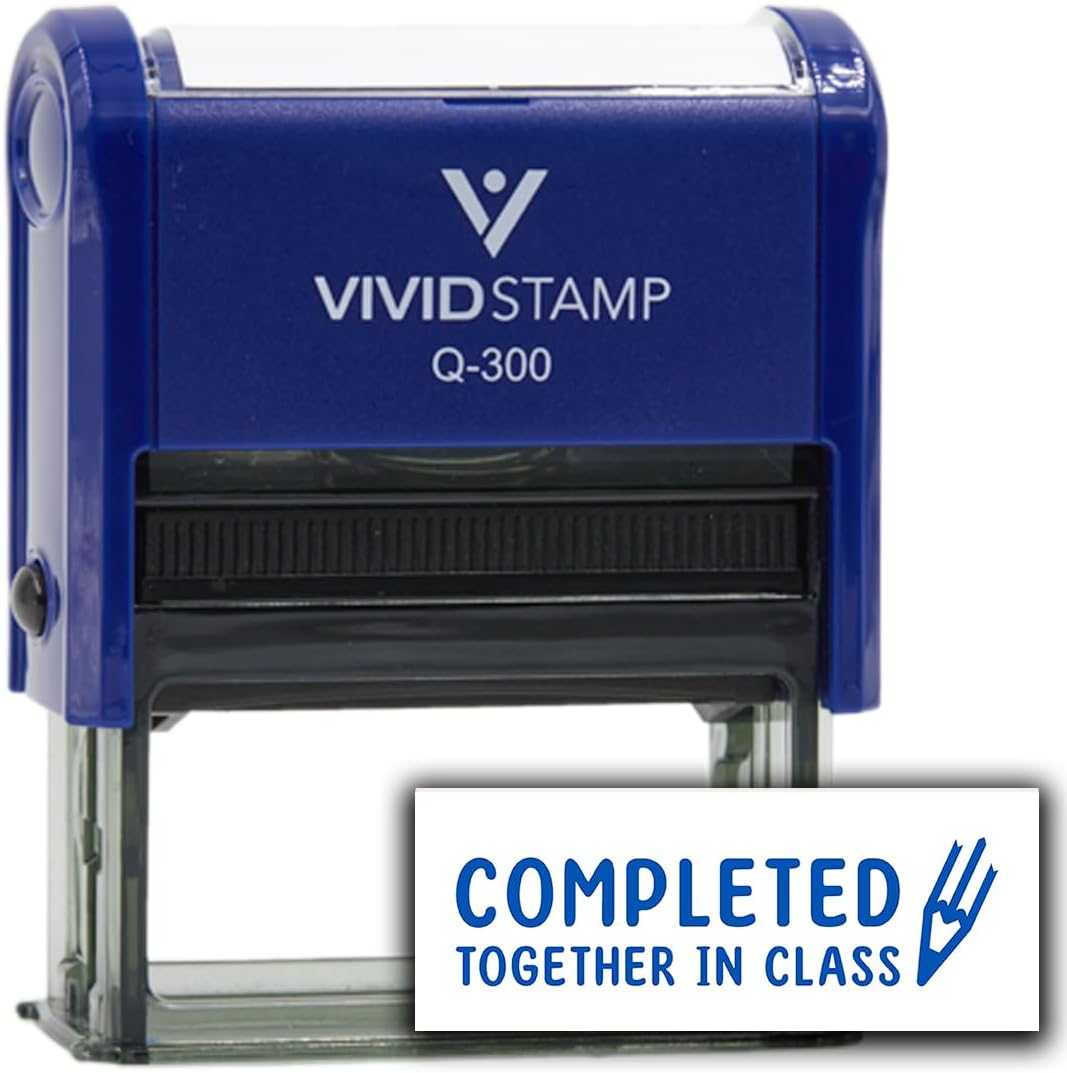 Vivid Stamp Completed Together in Class Stamps for Grading