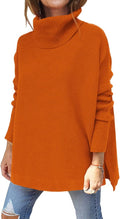 LILLUSORY Turtleneck Oversized Sweater Tunic - Cozy Everyday Staple in