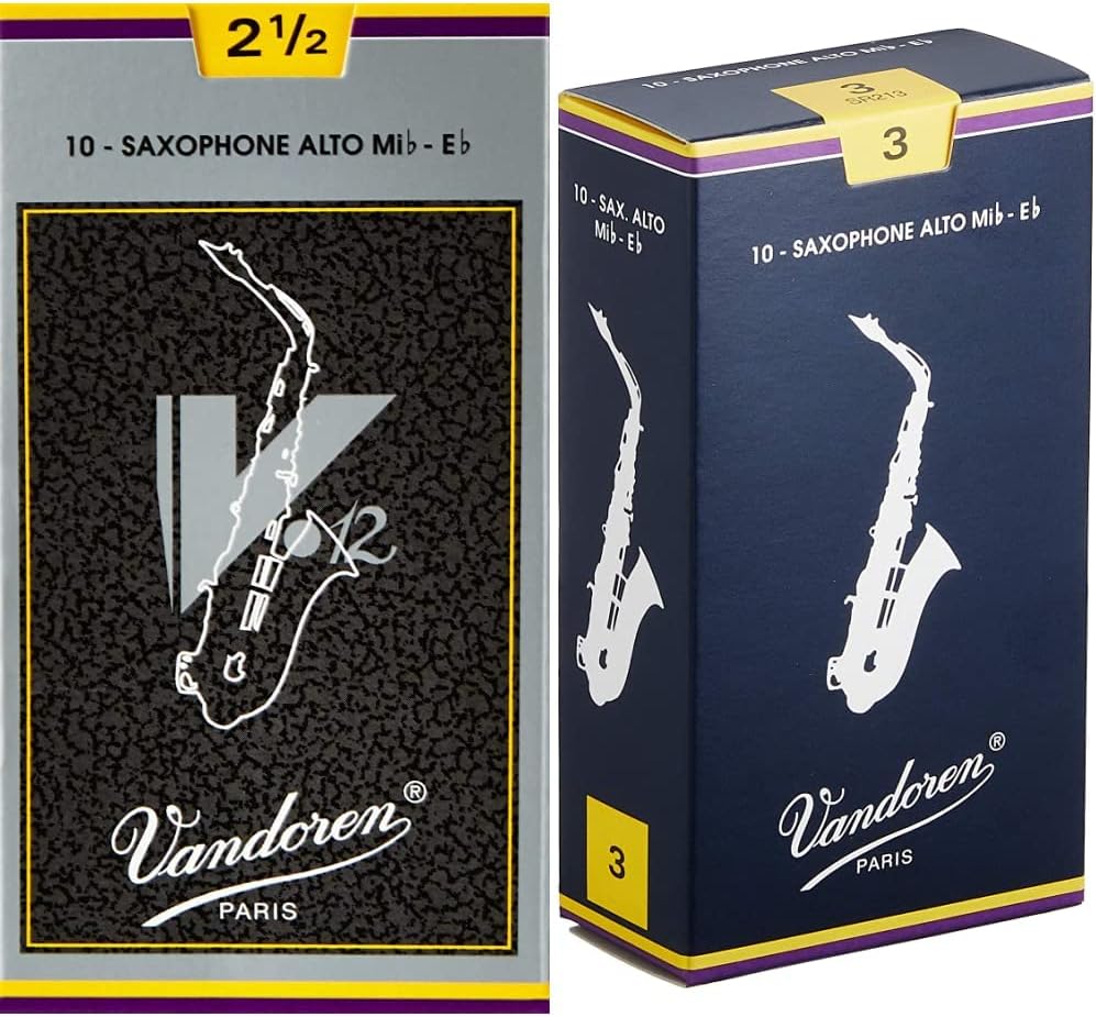 Vandoren Alto Sax V.12 and Traditional Reeds for Musicians