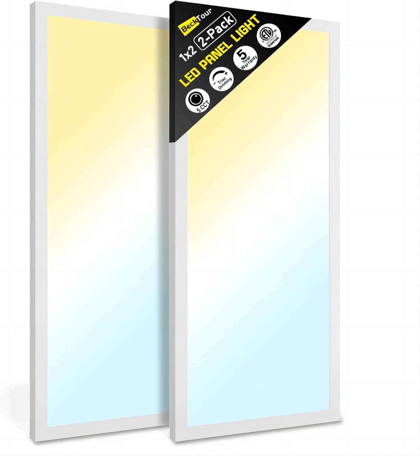 1x2 LED Flat Panel Light Surface Mount for Home and Office