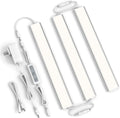 Under Cabinet LED Light Plug in 3 Pack 12in Linkable - Dimmable 4000K