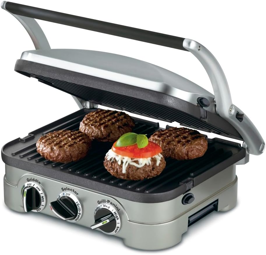 Cuisinart 5-IN-1 Panini Press - Griddler & More