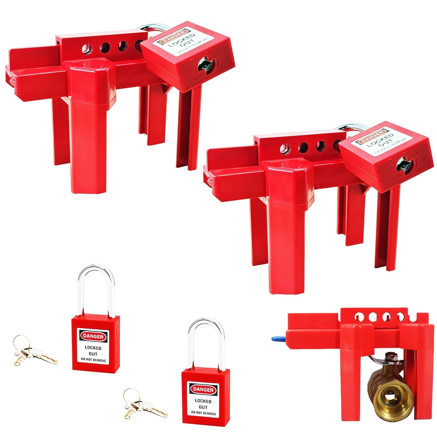 Adjustable Ball Valve Lockout Device for Safe Pipeline Locking