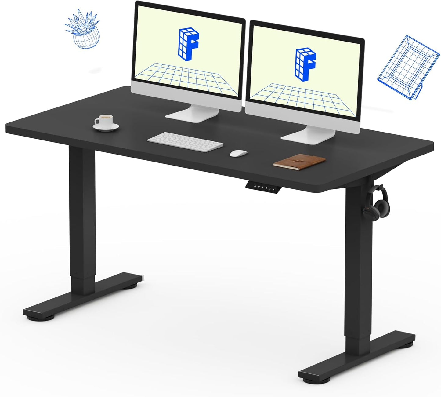 FLEXISPOT EN1 Standing Desk 55 x 28 Inches for Home Office