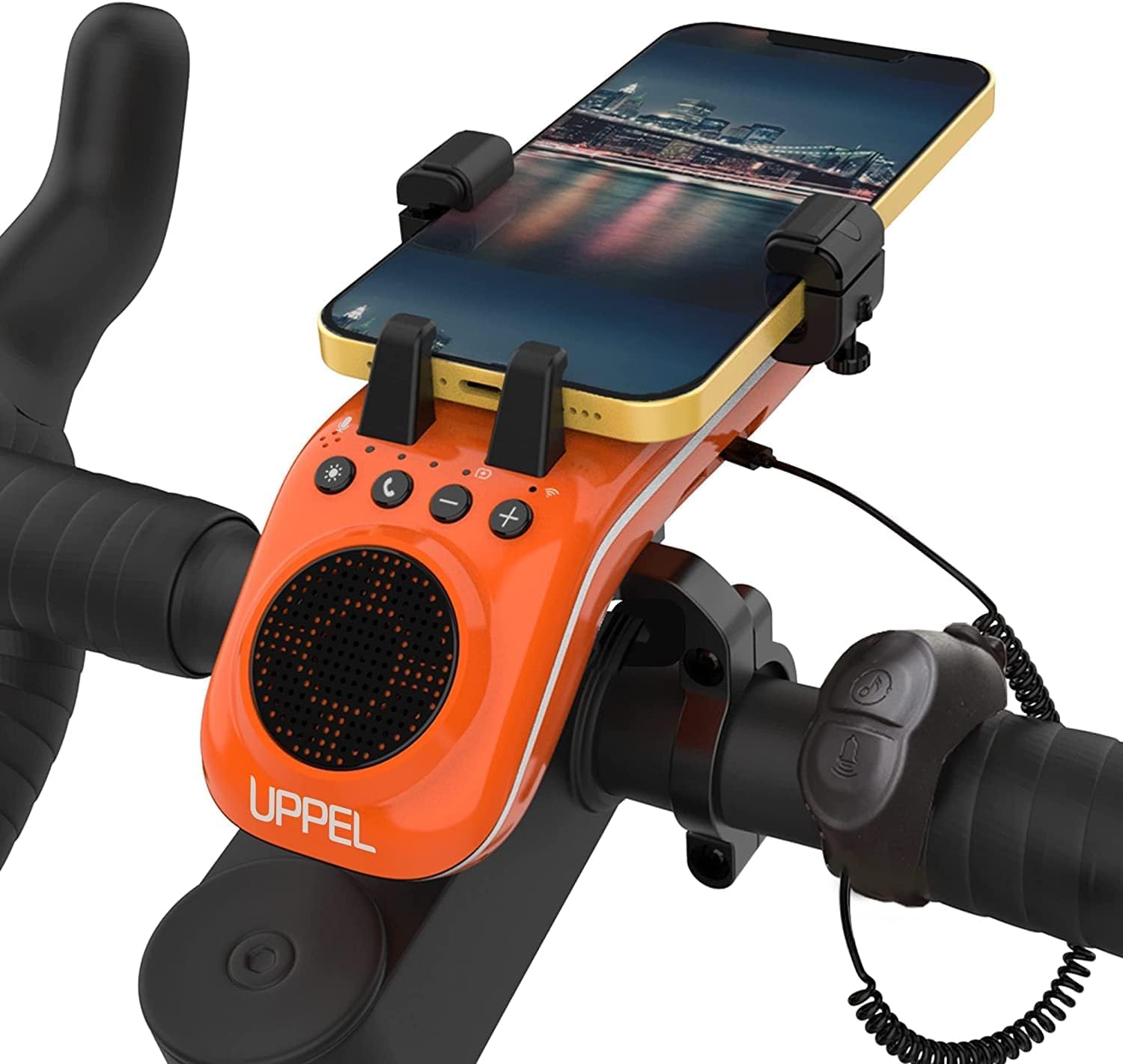 UPPEL Multifunctional Bike Speaker & Phone Holder for Cyclists