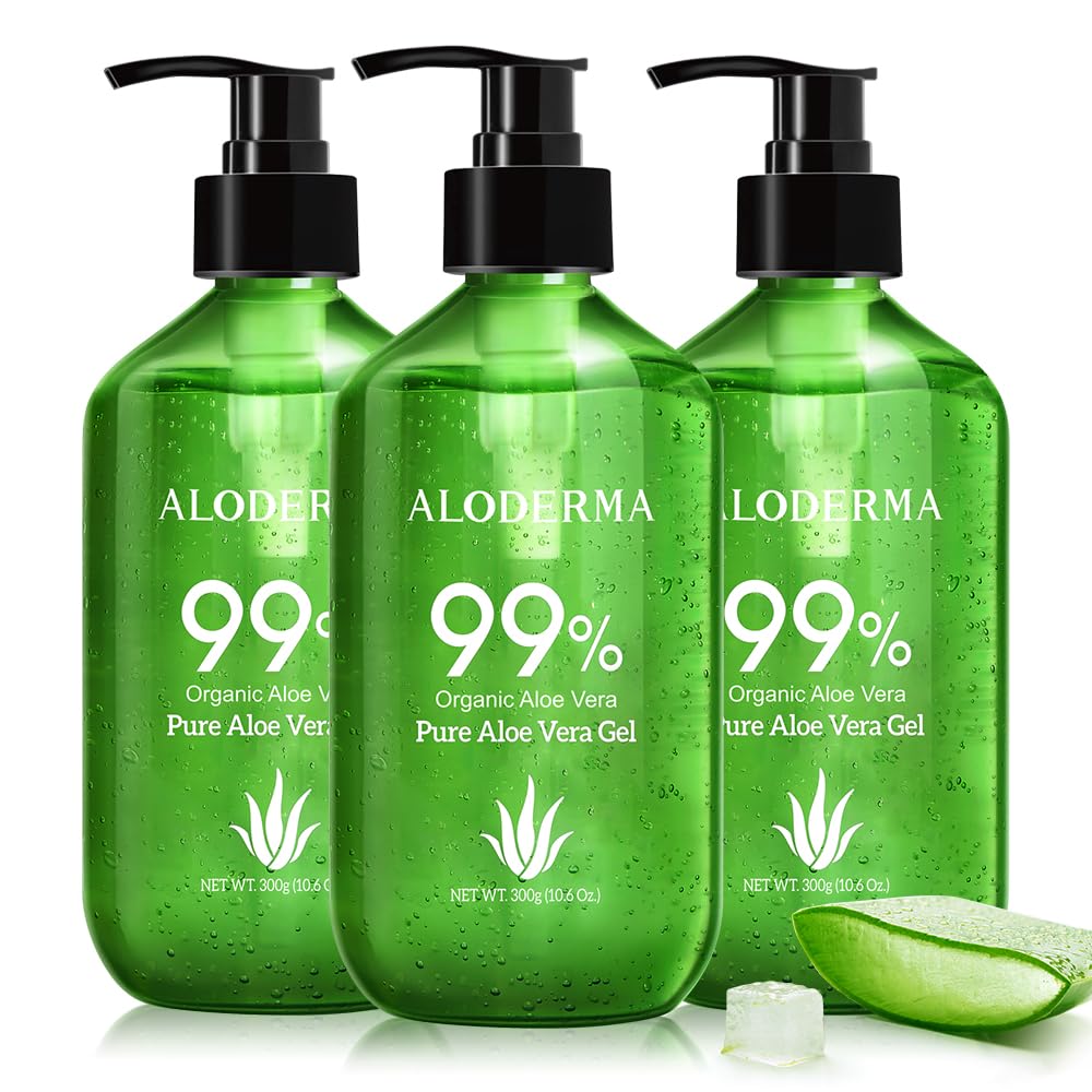 Organic Aloe Vera Gel for Face and Body - Soothing Relief