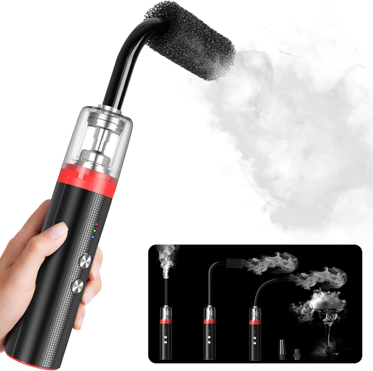 COOWOO Portable Mini Fog Machine for Parties and Streaming