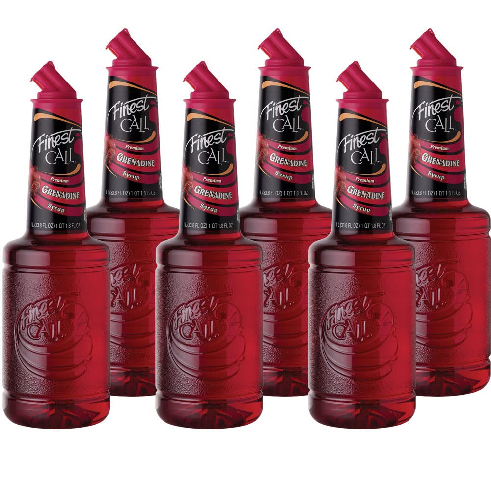 Finest Call Premium Grenadine Syrup Drink Mix for Cocktails