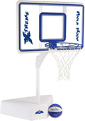 Splash & Shoot Pool Basketball Hoop Clear Xtreme Blue - Adjustable Fun