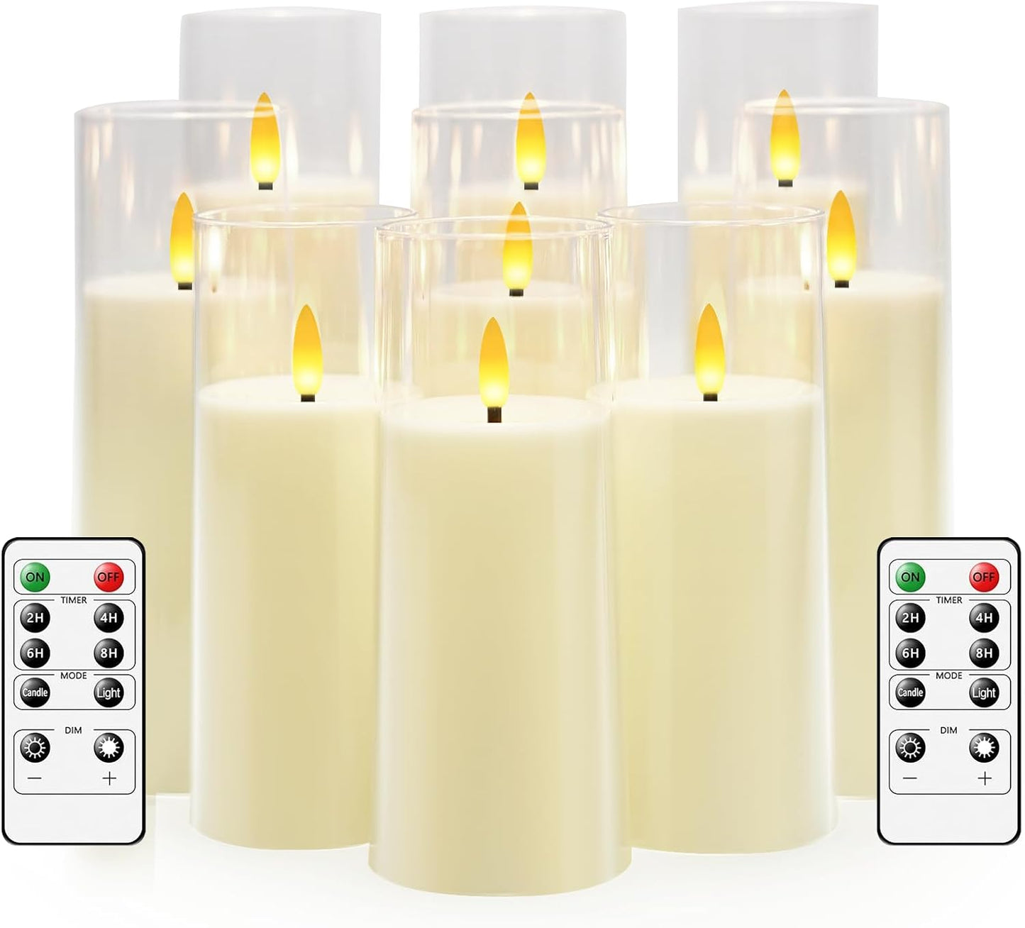 Flickering Flameless Candles with Remote for Home Decor
