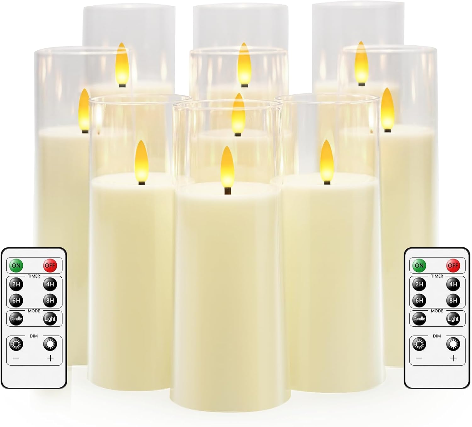 Flickering Flameless Candles with Remote for Home Decor