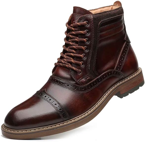 Stylish and Comfortable Leather Chukka Ankle Boots for Men