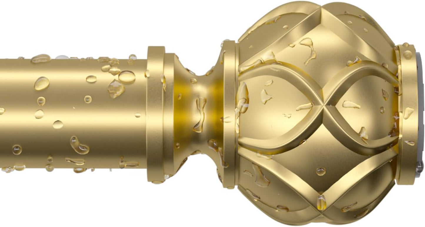 Adjustable Gold Shower Rod - No Drill, Never Rust!