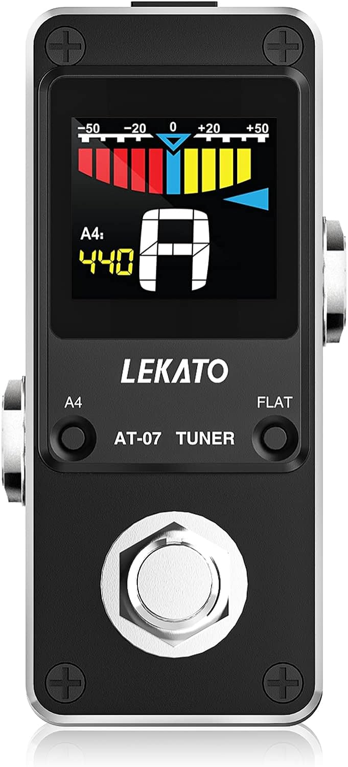LEKATO Chromatic Guitar Tuner Pedal - Accurate Tune Every Time