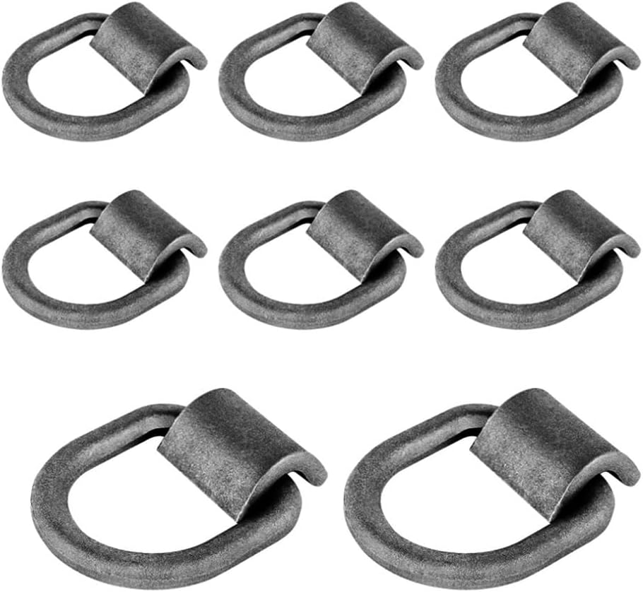 SALUINOKI 8Pack 3/4 Weld On D Ring Heavy Duty Tie Down