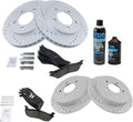 Front & Rear Ceramic Brake Pad and Rotor Kit for 1997-02 Ford