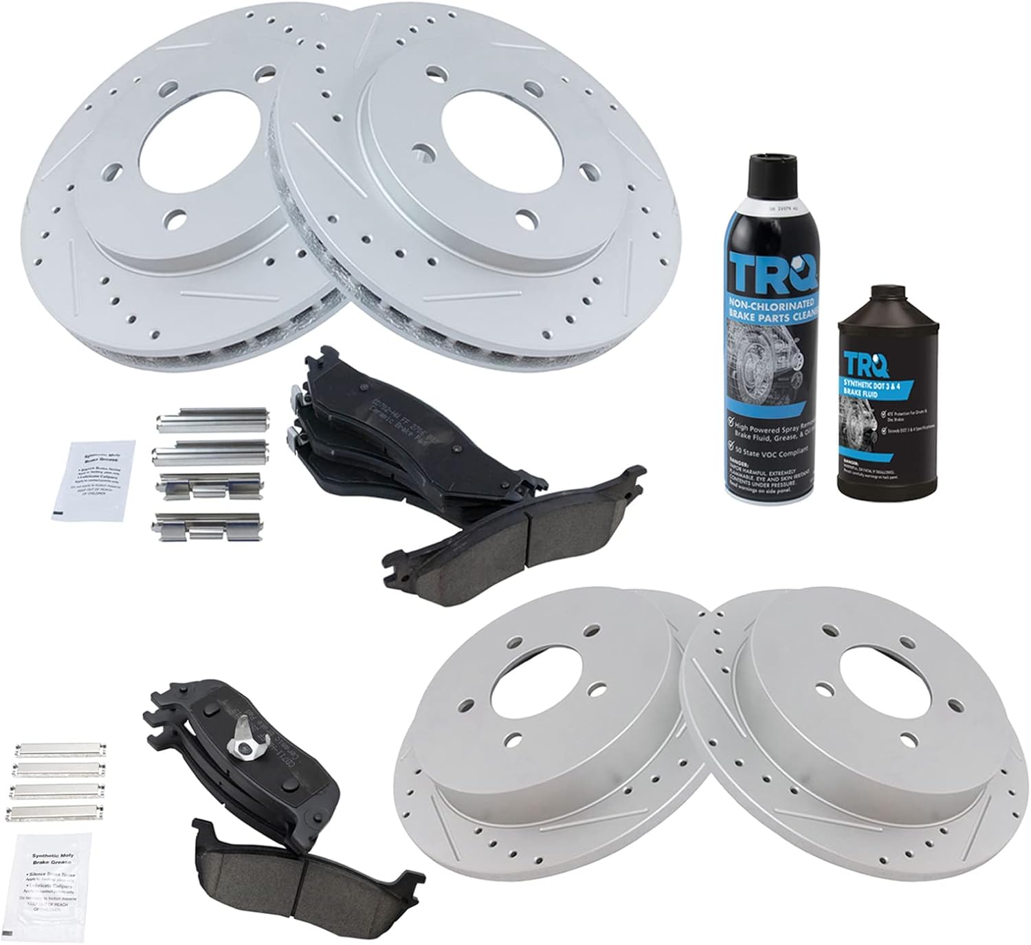 Performance Brake Pad & Rotor Kit for 1997-2002 Ford Expedition
