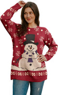 Women Christmas Sweater Oversized Pullover - Cozy Graphic Knit YESNO