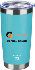 Personalized Custom Print Tumbler 20oz Stainless Steel - Insulated USA