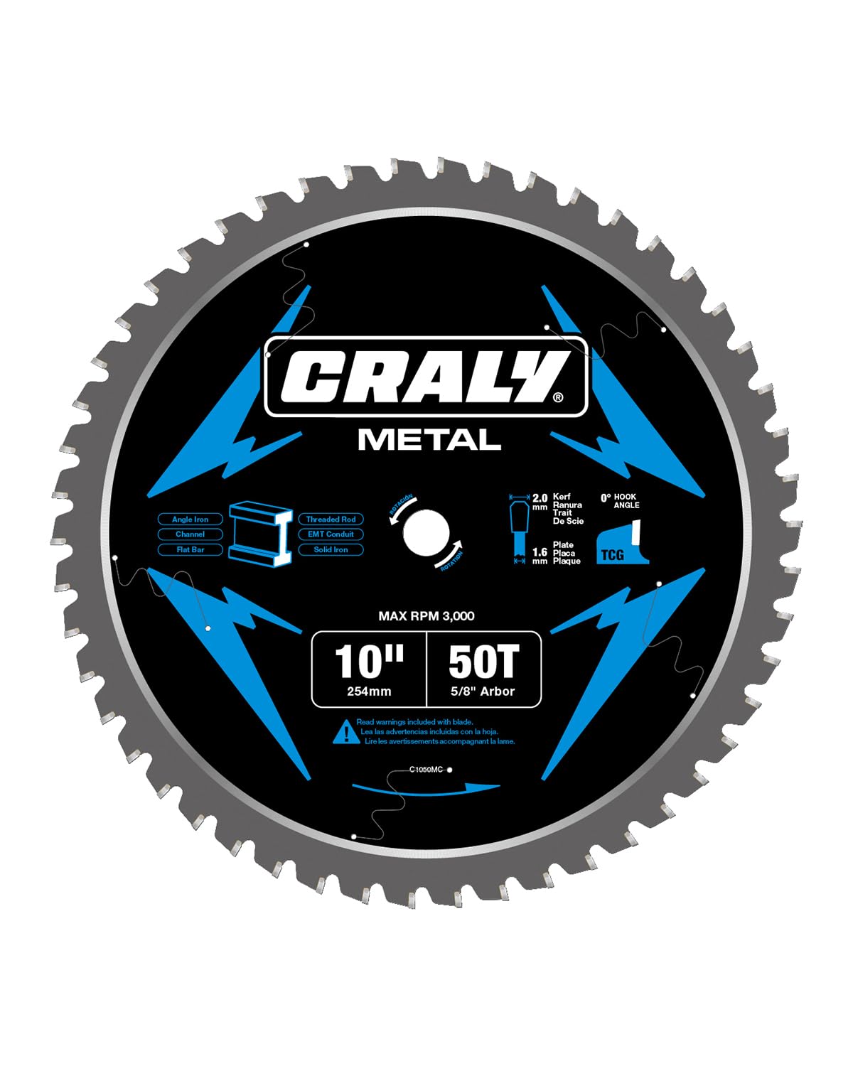 CRALY 10 Inch 50 Teeth Steel Cutting Circular Saw Blade Review