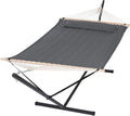 SUNCREAT 2 Person Hammock with Stand - Heavy Duty 475 lb Capacity