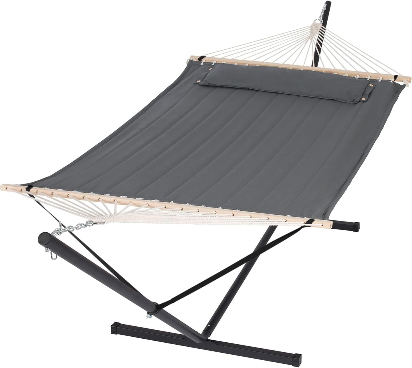 Heavy Duty Portable Hammock for 2 with Stand, 475 lbs Capacity