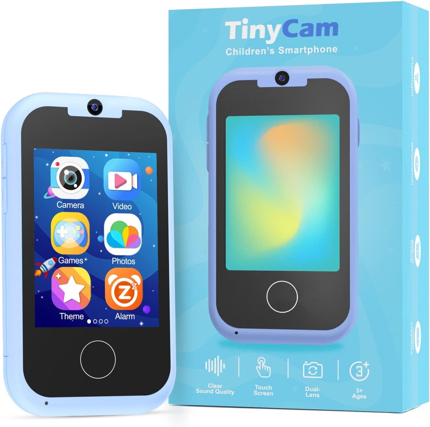 Prysyedawn Kids MP3 Player - Dual Camera, Educational Games & SD Card Included!