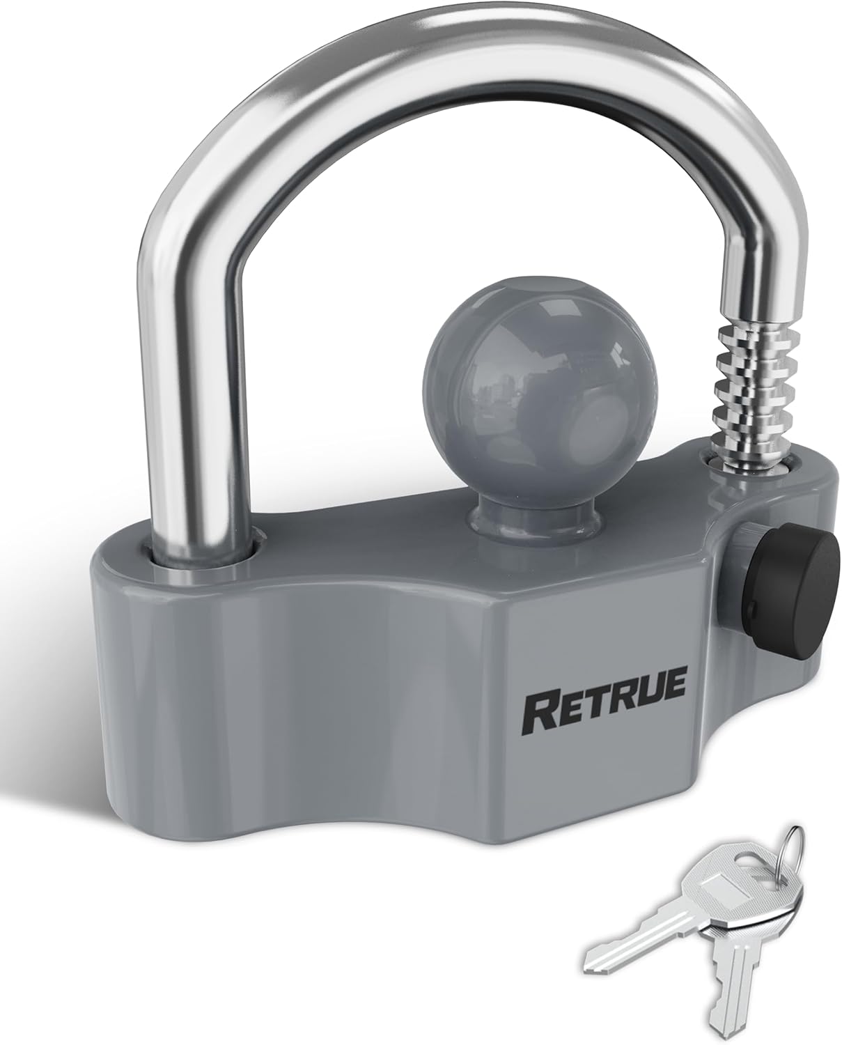 RETRUE Heavy-Duty Universal Widened Coupler Lock for Trailers