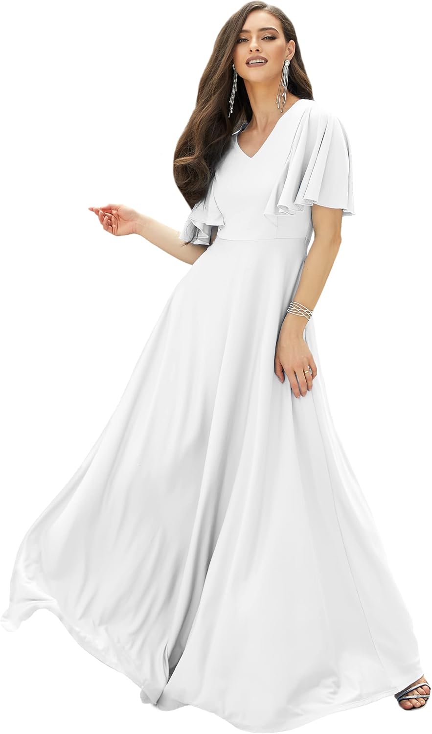 KOH KOH Womens Long Elegant Bridesmaid Evening Maxi Dress