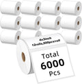 Kingtac 4in x 3in Direct Thermal Labels 6000 Pack - Reliable Shipping